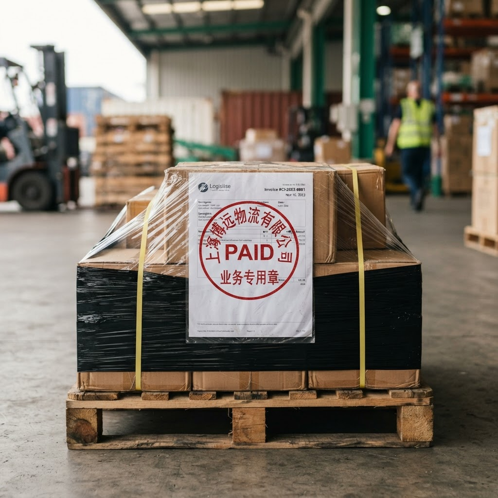 Cobrado por adelantado, antes de que salga la mercancía.